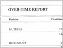 Overtime Report